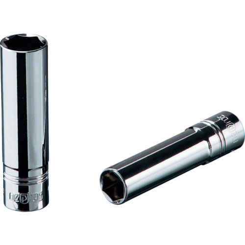 ネプロス　インチ　６．３ｓｑ．ディープソケット（六角）　対辺寸法９／１６ｉｎｃｈ　全長５０ｍｍ＿
