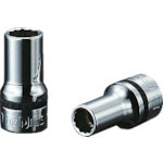 ネプロス　９．５ｓｑ．セミディープソケット（十二角）　対辺寸法１３ｍｍ　差込角９．５ｍｍ　全長４０ｍ＿