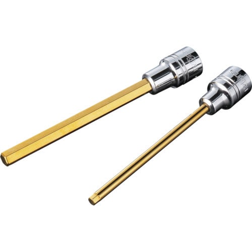 ネプロス　６．３ｓｑ．ロングヘキサゴンビットソケット　対辺寸法３ｍｍ　全長７９．７ｍｍ＿