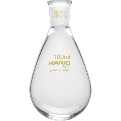 ＨＡＲＩＯ　共通摺合せなすフラスコ　１００ｍｌ　ＴＳ１５／２５＿