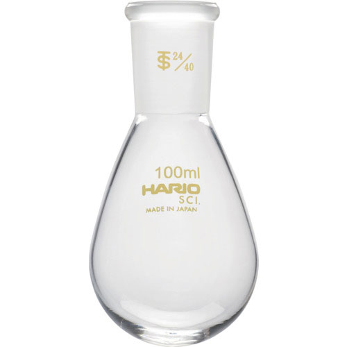 ＨＡＲＩＯ　共通摺合せなすフラスコ　１００ｍｌ　ＴＳ２４／４０＿