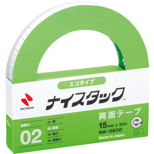 ニチバン 両面テープ ナイスタックNW-15ECO 15mmX20m(大巻) エコのり仕様 エコマー_