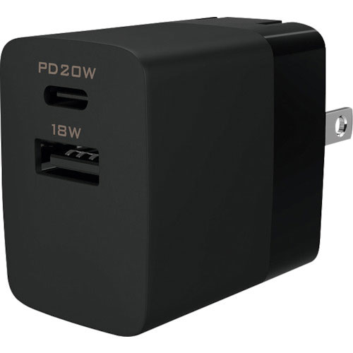 オウルテック　コンパクト＆高出力　しかも２台同時充電　ＵＳＢ　Ｔｙｐｅ－Ｃ　＆　Ｔｙｐｅ－Ａ搭載ＡＣ＿