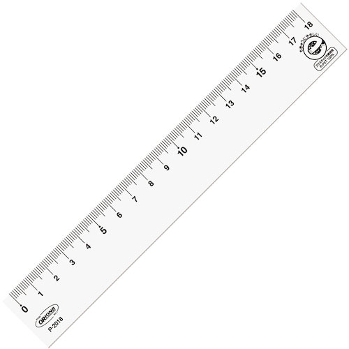 共栄プラスチック R-PET直線定規 18cm_