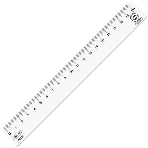 共栄プラスチック　Ｒ－ＰＥＴ直線定規　２０ｃｍ＿