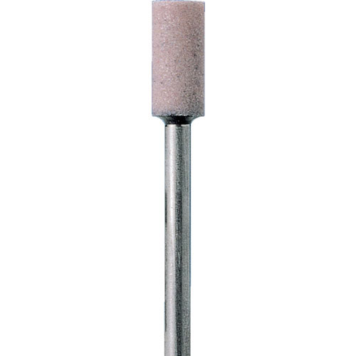 ヤナセ ビトリファイド軸付砥石 PA(ピンク) 円筒 13x13x6 #60_
