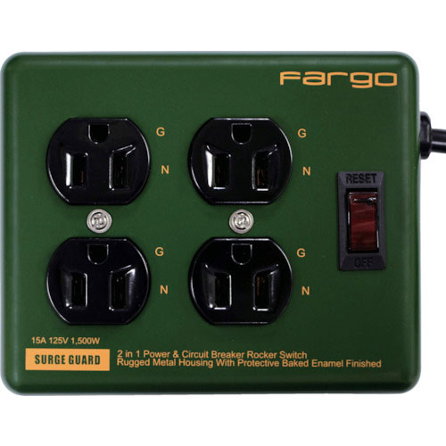 Fargo スチールタップ AC4個口 オリーブ_