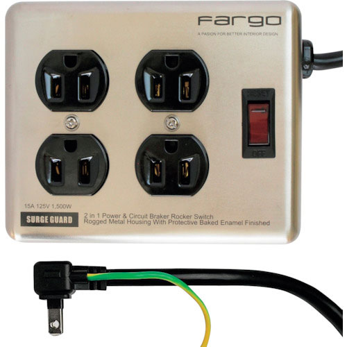 Fargo スチールタップ AC4個口 シルバー_
