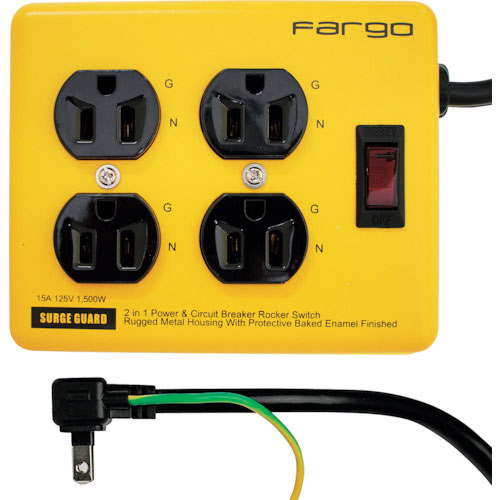 Fargo スチールタップ AC4個口 イエロー_