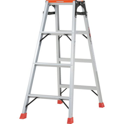 ＴＲＵＳＣＯ　天板乗り防止ペイントはしご兼用脚立　アルミ合金製・脚カバー付　高さ１．１１ｍ＿