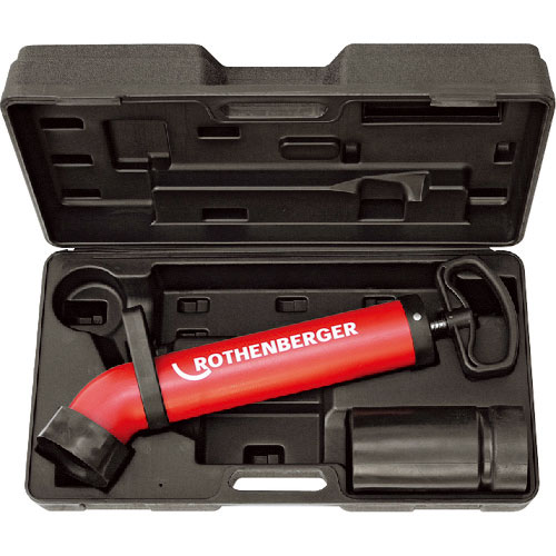 ROTHENBERGERローポンプスーパープラス排水管掃除用具　電動スッポン ローデン 排水管清掃機 ローポンプスーパープラス ケース付＿ の