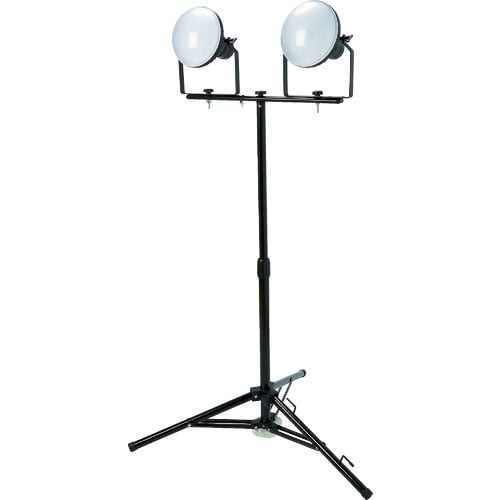 TRUSCO LED投光器 DELKURO 三脚タイプ 2灯 50W 10m アース付 2芯3芯両用_