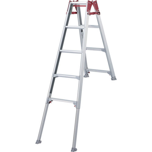ハセガワ　階段用脚部伸縮式アルミはしご兼用脚立　ＲＹＥ型　５段（１０２０４）＿
