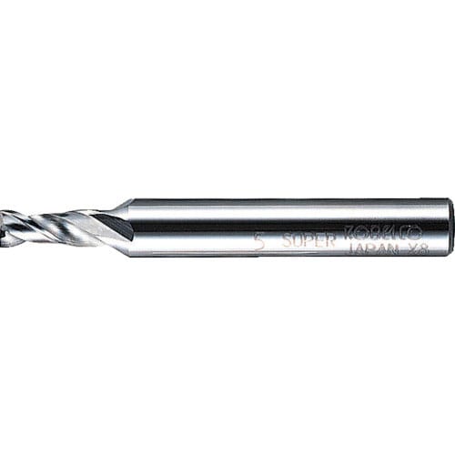 三菱Ｋ　２枚刃アルミ加工用　ハイスＫＨＡスーパースクエアエンドミルショット刃長（Ｓ）１０ｍｍ＿