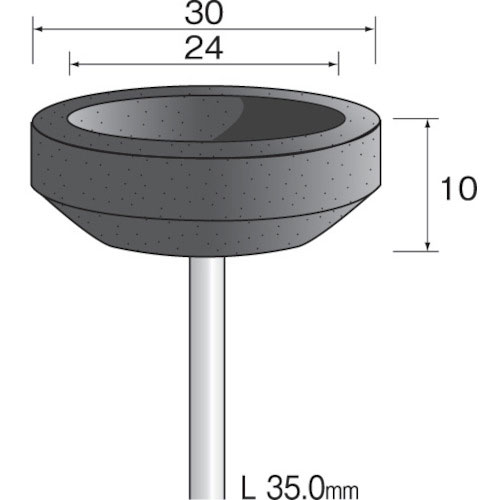 ミニモ　カップ砥石＃８０　φ３０　（１０枚入）＿