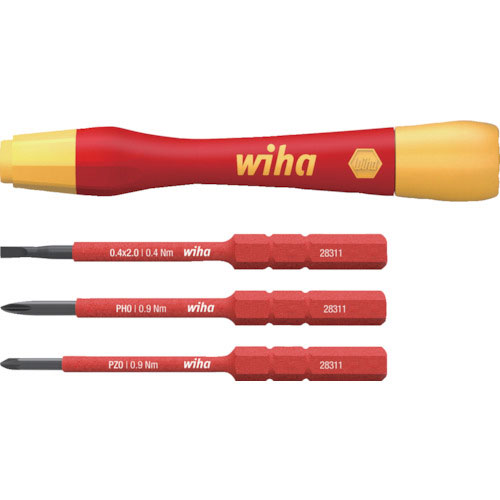 ｗｉｈａ　絶縁スリムバリオ　差替式精密ドライバーホルダ・ビットセット＿