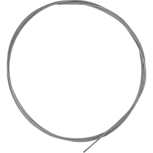 TRUSCO ステンレスワイヤカットロープ 0.81Φ×2000mm 両端加工なし_