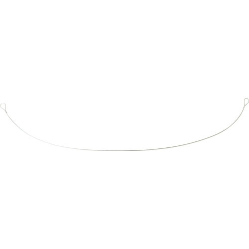 ＴＲＵＳＣＯ　オールステンレスカットワイヤ　３．０ΦＸ６００ｍｍ　両端アイ加工＿