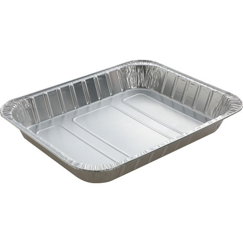 TRUSCO 使い捨てアルミ容器 大型深型 360X300X50 5枚入_