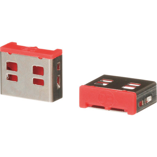 パンドウイット　Ｓｍａｒｔｋｅｅｐｅｒシリーズ　ＵＳＢ　Ｔｙｐｅ－Ａ用　セキュリティブロック　赤　５＿