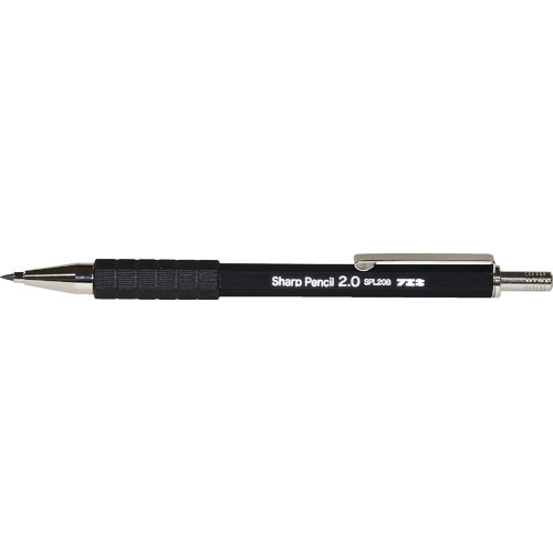 フエキ　建築用筆記用具　スーパーノックシャープペンシル　芯削り付　芯径２．０ｍｍ　黒＿