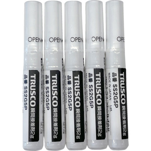 TRUSCO 瞬間接着剤 2g(5本入り)_