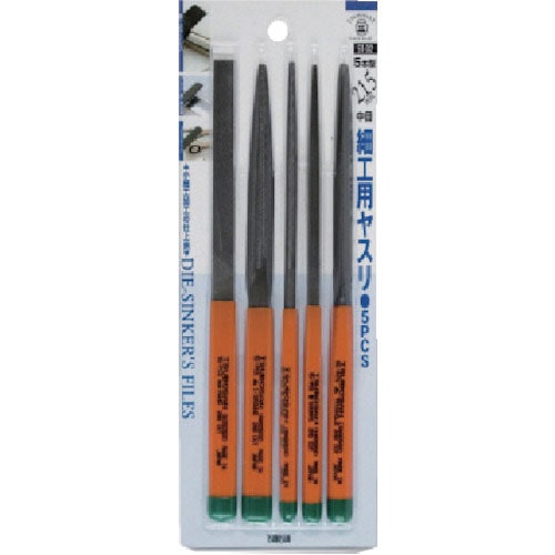 ツボサン 細工用ヤスリ 10本型 5PCS BP入り_