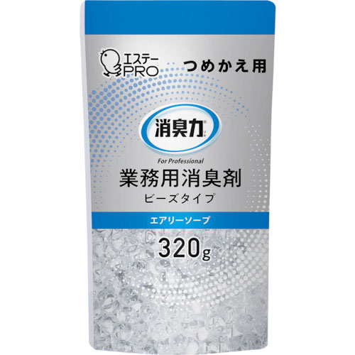 エステー　１３０２８　Ｇ消臭力　ビーズタイプ詰替　３２０ｇ　エアリーソープ＿