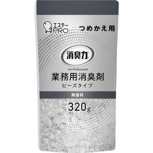 エステー　１３０２７　Ｇ消臭力　ビーズタイプ詰替　３２０ｇ　無香料＿