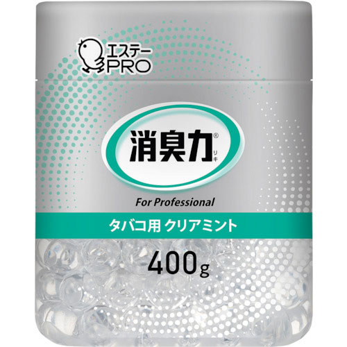 エステー 13026 G消臭力 ビーズタイプ本体 400g タバコ用 クリアミント_