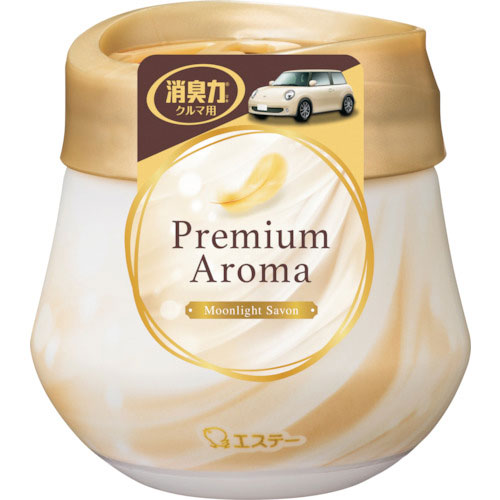 エステー　クルマの消臭力　Ｐｒｅｍｉｕｍ　Ａｒｏｍａ　ゲルタイプ　ムーンライトシャボン＿