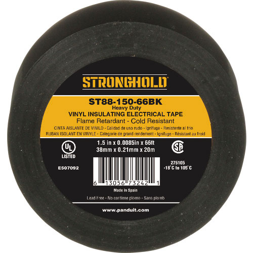 ストロングホールド StrongHoldビニールテープ 耐熱・耐寒・難燃 ヘビーデューティーグレード_