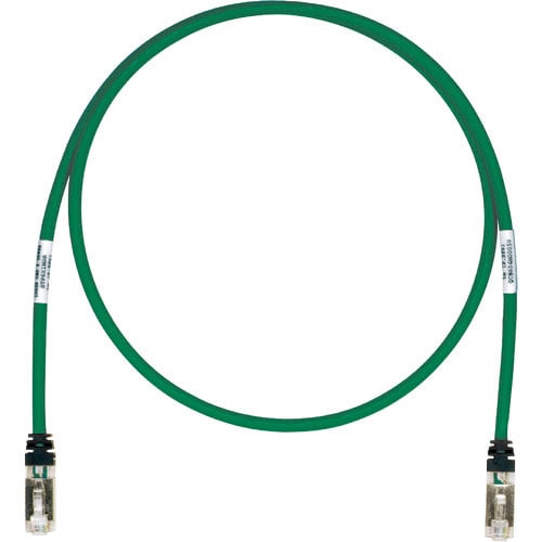 パンドウイット　ＣＡＴ６Ａ／ＣＡＴ６　シールドパッチコード　１０ｍ　緑　ＳＴＰ６Ｘ１０ＭＧＲ＿