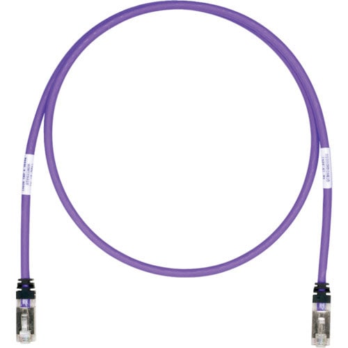 パンドウイット　ＣＡＴ６Ａ／ＣＡＴ６　シールドパッチコード　１ｍ　紫　ＳＴＰ６Ｘ１ＭＶＬ＿