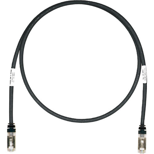 パンドウイット CAT6A/CAT6 シールドパッチコード 2.5m 黒 STP6X2.5MBL_