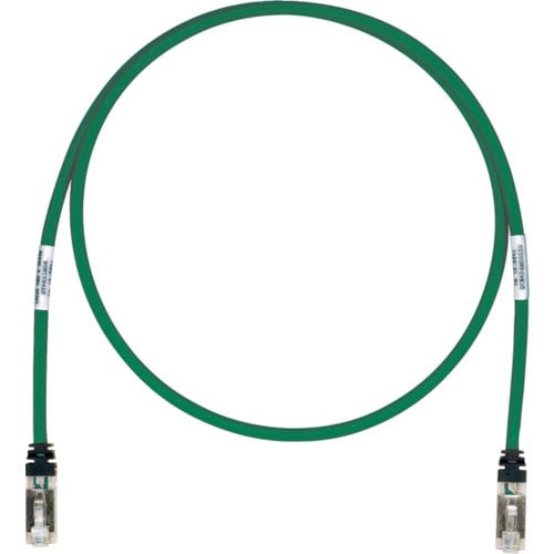 パンドウイット　ＣＡＴ６Ａ／ＣＡＴ６　シールドパッチコード　２ｍ　緑　ＳＴＰ６Ｘ２ＭＧＲ＿