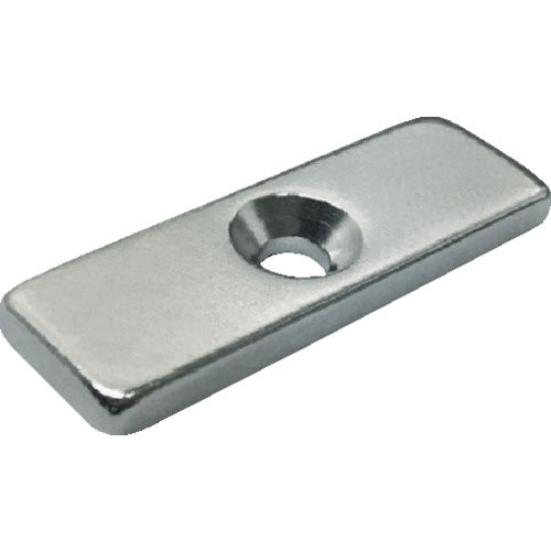 TRUSCO ネオジム角形 皿ねじ穴付 6MM×6MM×5MM M1.6 1個入_
