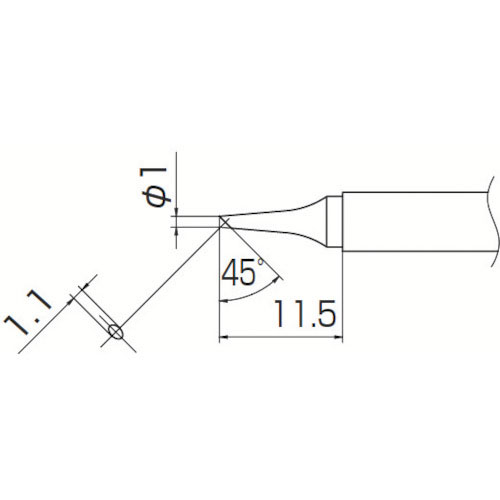 白光　こて先　１ＢＣ型＿