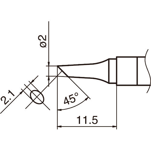 白光　こて先　２ＢＣ型＿