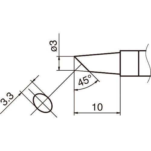 白光　こて先　３ＢＣ型＿