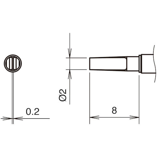 白光 こて先2L型 400℃_