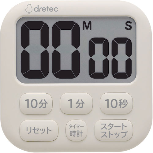 ｄｒｅｔｅｃ　抗菌タイマー「ポポラ６」　アイボリー＿