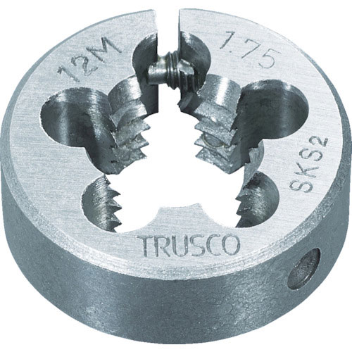 TRUSCO 丸ダイス 並目 75径 M33X3.5(SKS)_