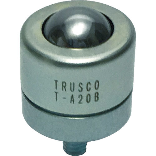 TRUSCO ボールキャスター 切削加工品上向用 スチール製ボール_