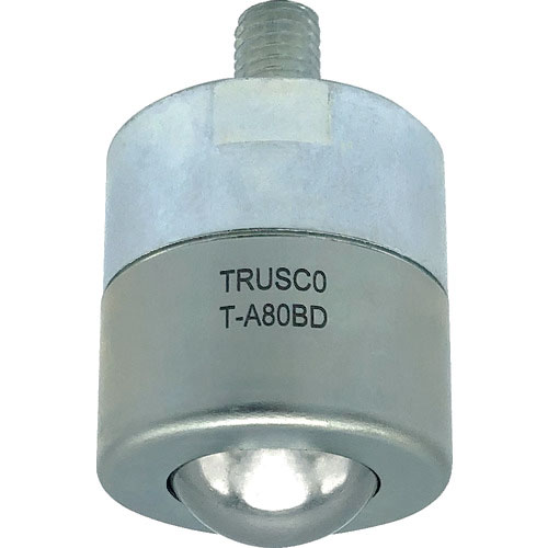 TRUSCO ボールキャスター切削加工品 下向き用 スチール製 許容荷重80kg_