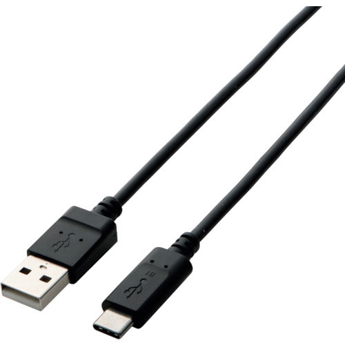 エレコム　ＵＳＢ２．０ケーブル（Ａ－Ｃ）　２．０ｍ　ブラック＿