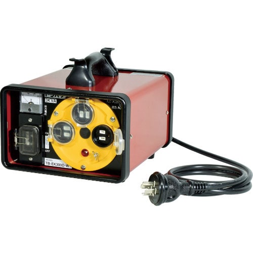 日動 屋外型降圧トランス 防滴型 単巻 防雨キャップ付 3KVA_