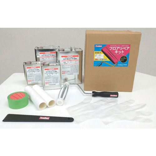 スリーボンド 無溶剤型エポキシ樹脂系塗り床剤 フロアリペアキット 緑_