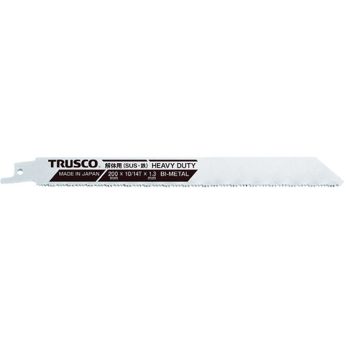 TRUSCO 解体用バイメタルセーバーソーブレード(厚刃タイプ) 160幅X1.3mm厚 10/14_