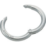 TRUSCO リング ステンレス ピン止めチェーンキャッチ 線径4mm 内径20mm_